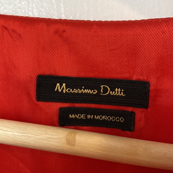MASSIMO DUTTI faded red mini dress - Picture 2 of 4